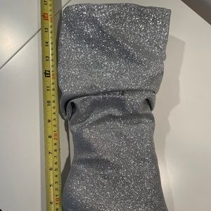 Silver glittery boots